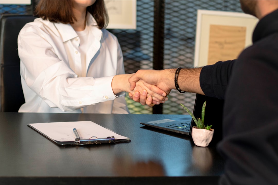 professional freelancer meeting client